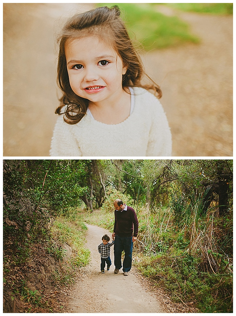 Lake Forest woodsy fun playful kids and family session. Orange Countys fine art family photographer Madeleine JL Photography